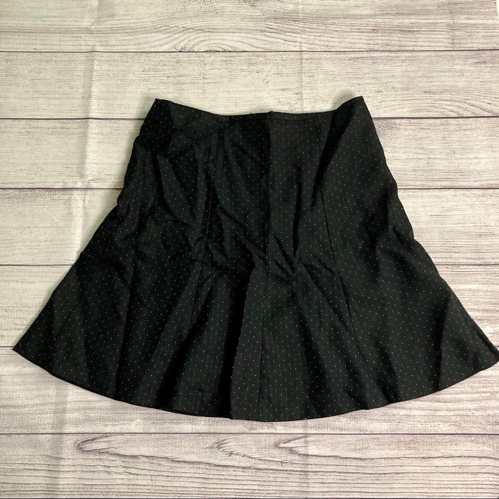 Ann Taylor Petite Pindot Flounce Skirt